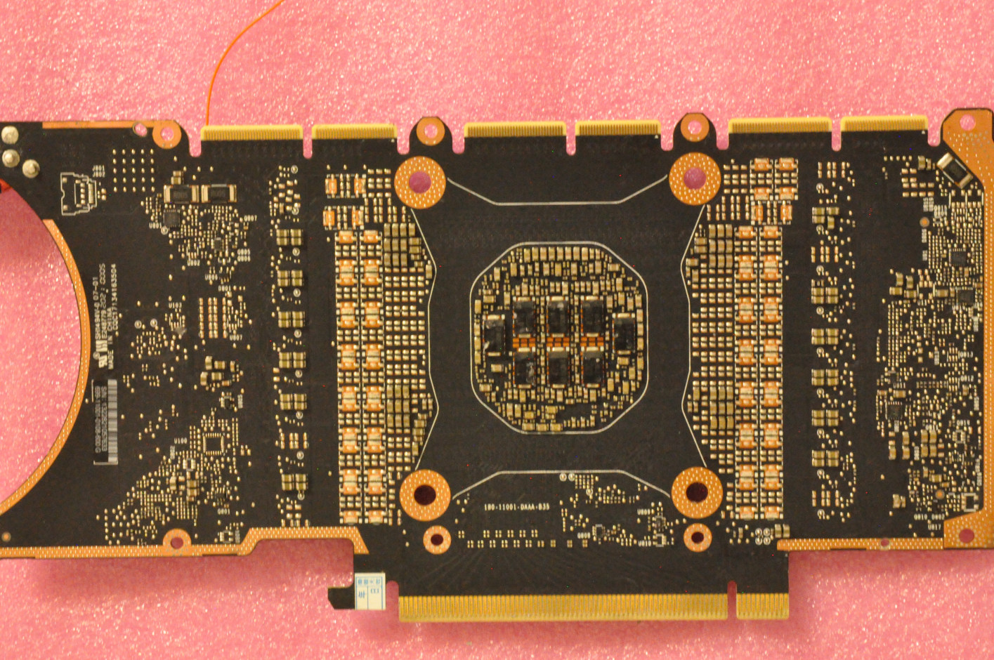 Back side of the bare PCB